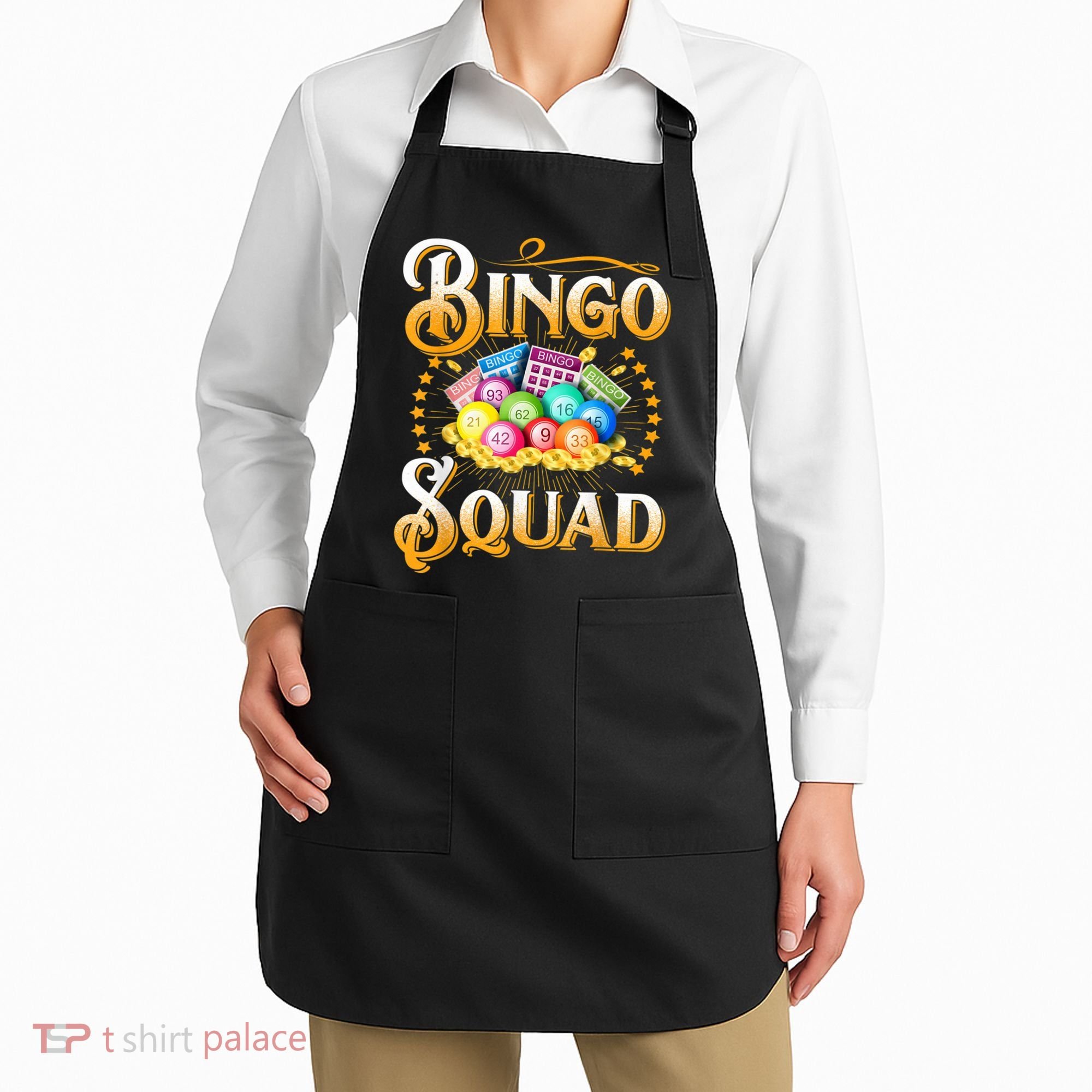 Bingo Squad Funny Gift For Bingo Player Grandma Apron