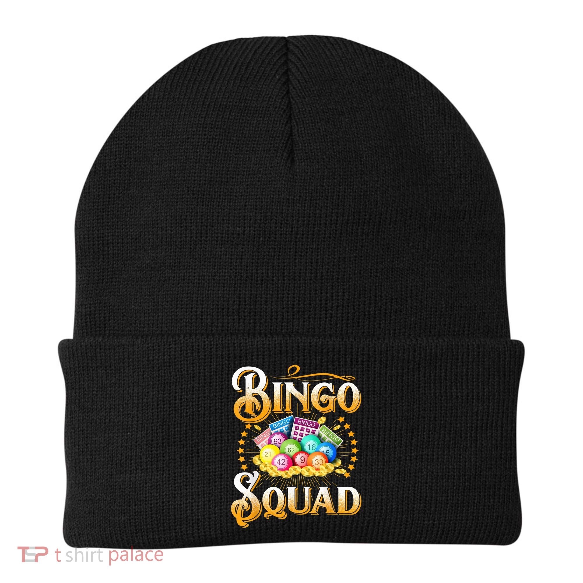 Bingo Squad Funny Gift For Bingo Player Grandma Beanie