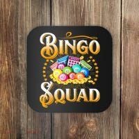 Bingo Squad Funny Gift For Bingo Player Grandma Coaster thumb 0