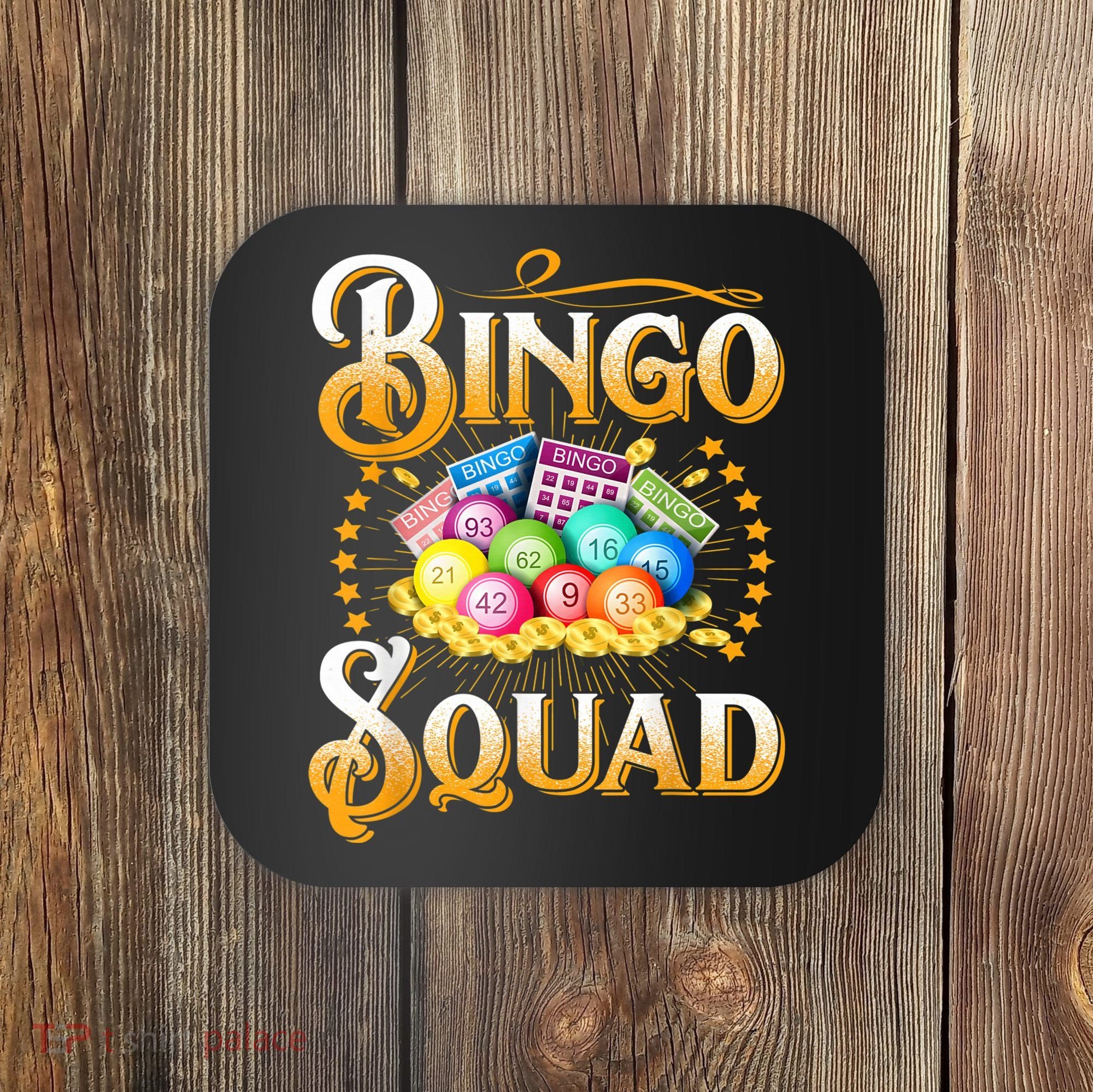 Bingo Squad Funny Gift For Bingo Player Grandma Coaster