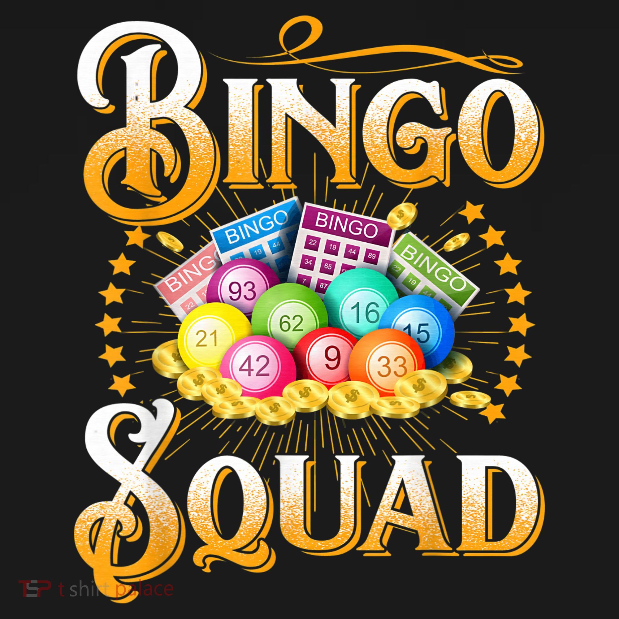 Bingo Squad Funny Gift For Bingo Player Grandma Polo