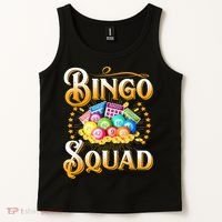 Bingo Squad Funny Gift For Bingo Player Grandma Tank Top thumb 2