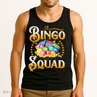 Bingo Squad Funny Gift For Bingo Player Grandma Tank Top thumb 3