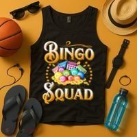 Bingo Squad Funny Gift For Bingo Player Grandma Tank Top thumb 4