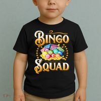 Bingo Squad Funny Gift For Bingo Player Grandma Toddler T-Shirt thumb 2