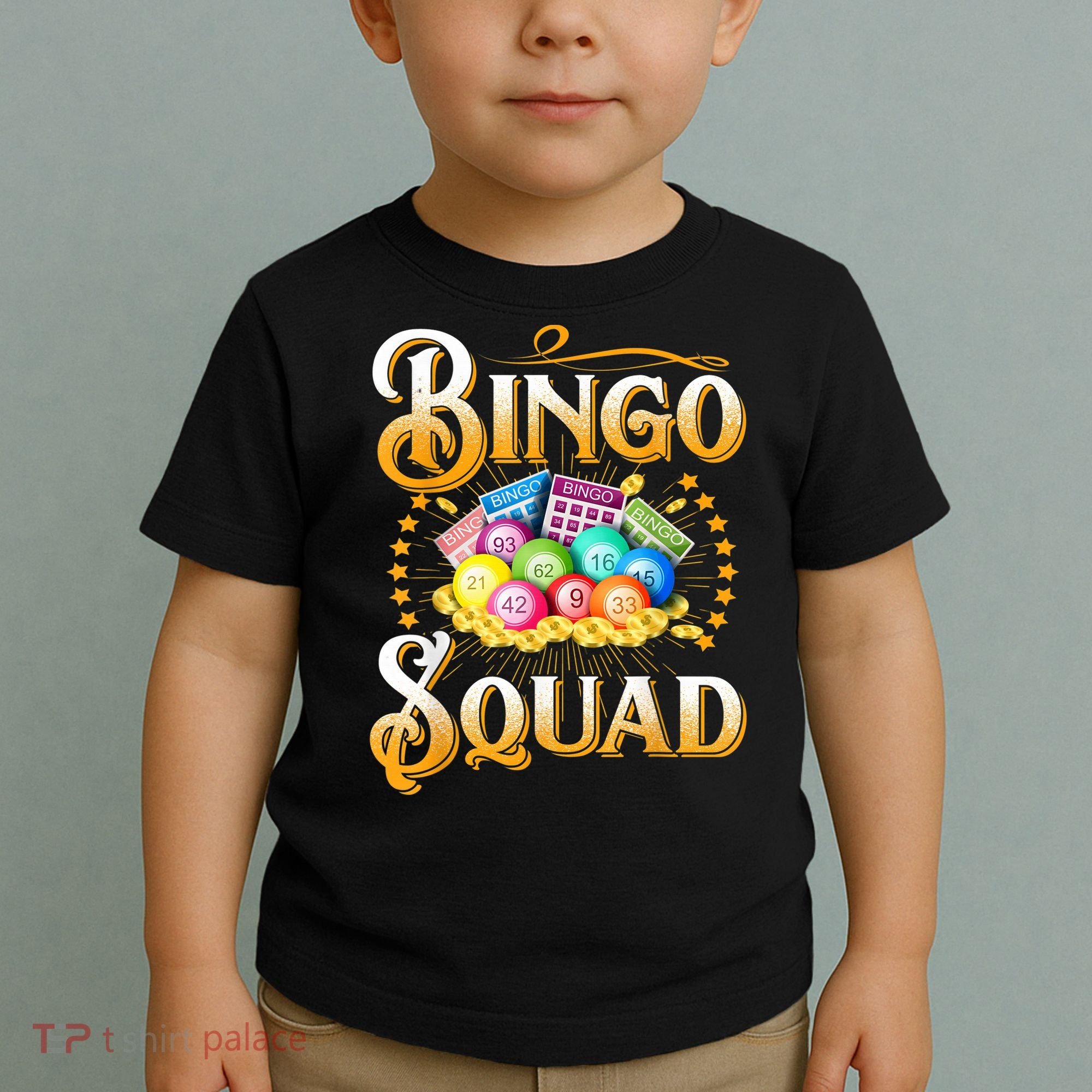 Bingo Squad Funny Gift For Bingo Player Grandma Toddler T-Shirt