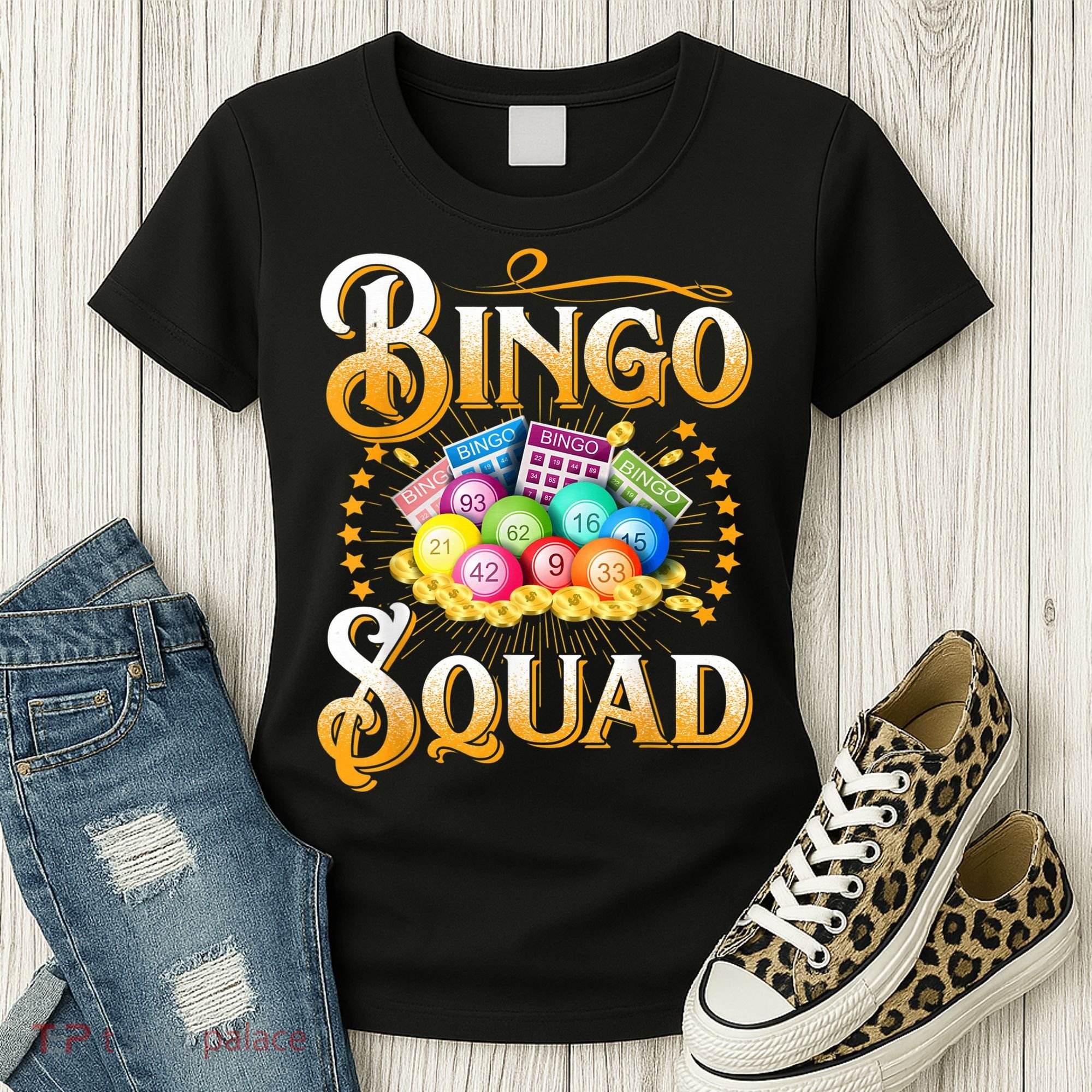 Bingo Squad Funny Gift For Bingo Player Grandma Women's T-Shirt