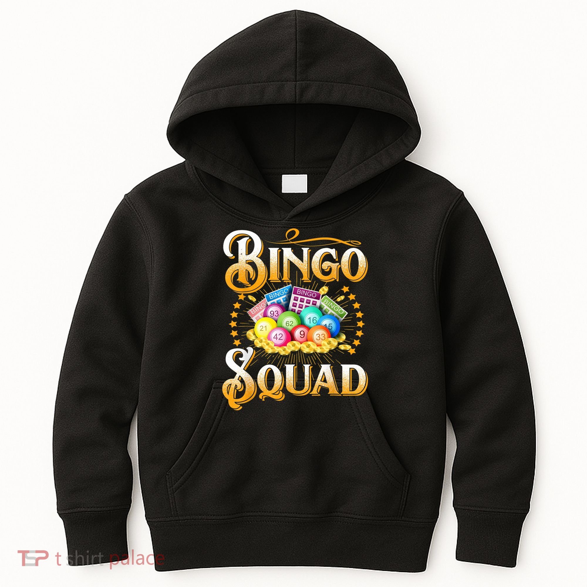 Bingo Squad Funny Gift For Bingo Player Grandma Kids Hoodie