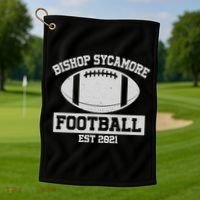 Bishop Sycamore Football EST 2021 Logo Golf Towel thumb 1