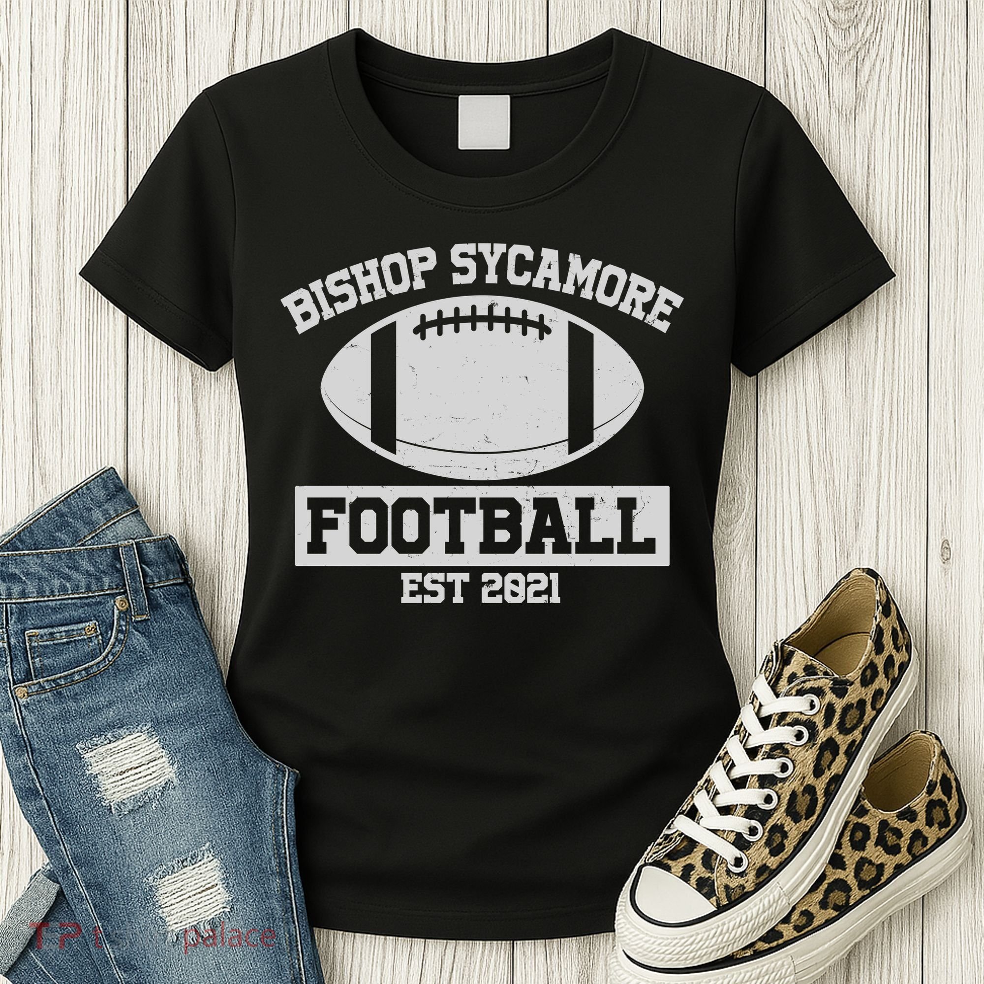 Bishop Sycamore Football EST 2021 Logo Women's T-Shirt