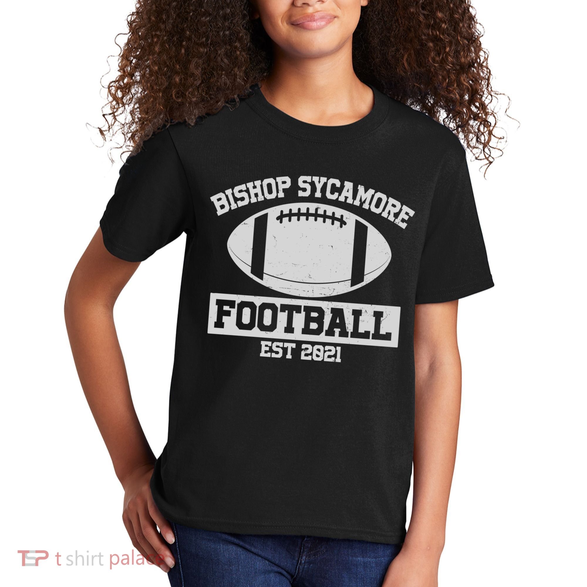 Bishop Sycamore Football EST 2021 Logo Kids T-Shirt