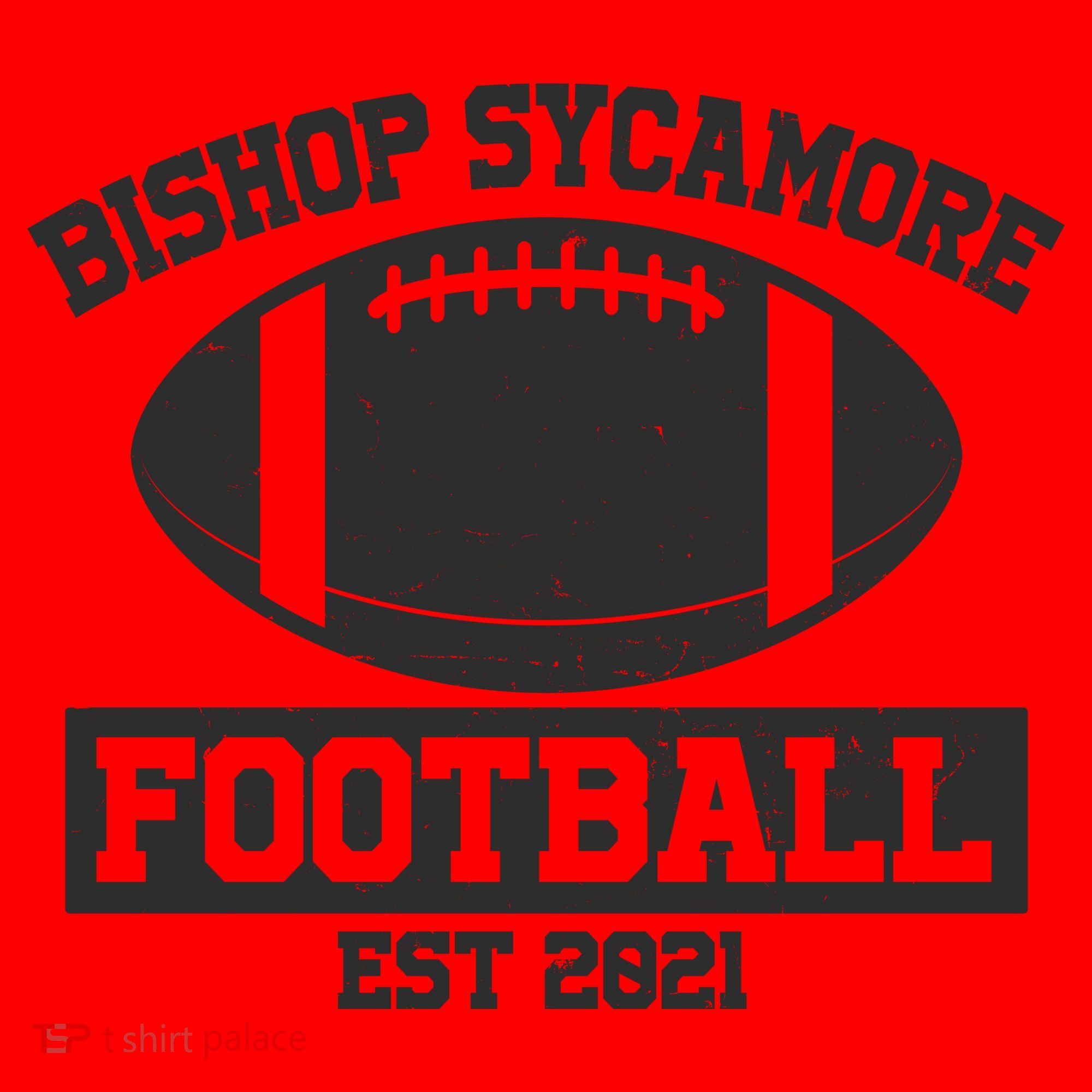 Bishop Sycamore Football EST 2021 Logo Santa Hat