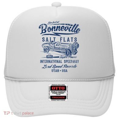 Bonneville Salt Flats Utah Speedway Distressed Design Hat