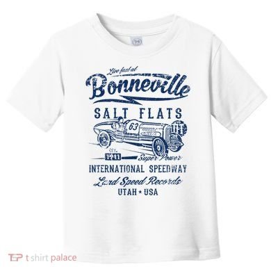 Bonneville Salt Flats Utah Speedway Distressed Design Toddler T-Shirt