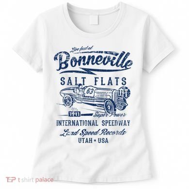 Bonneville Salt Flats Utah Speedway Distressed Design Women's T-Shirt
