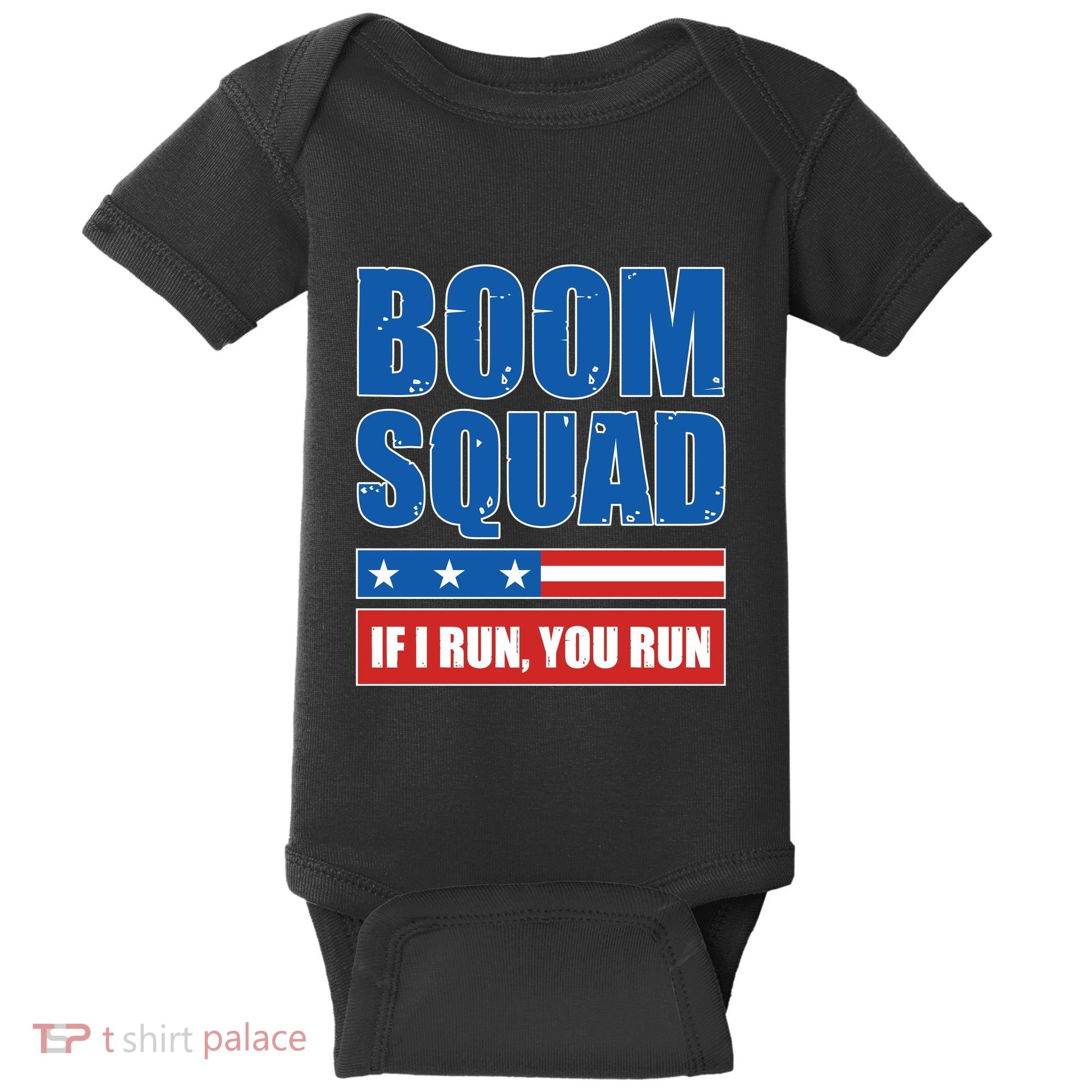 Boom Squad Fireworks Director 4th Of July Baby Bodysuit