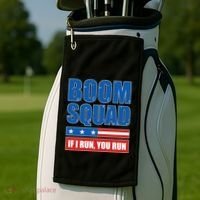 Boom Squad Fireworks Director 4th Of July Golf Towel thumb 2