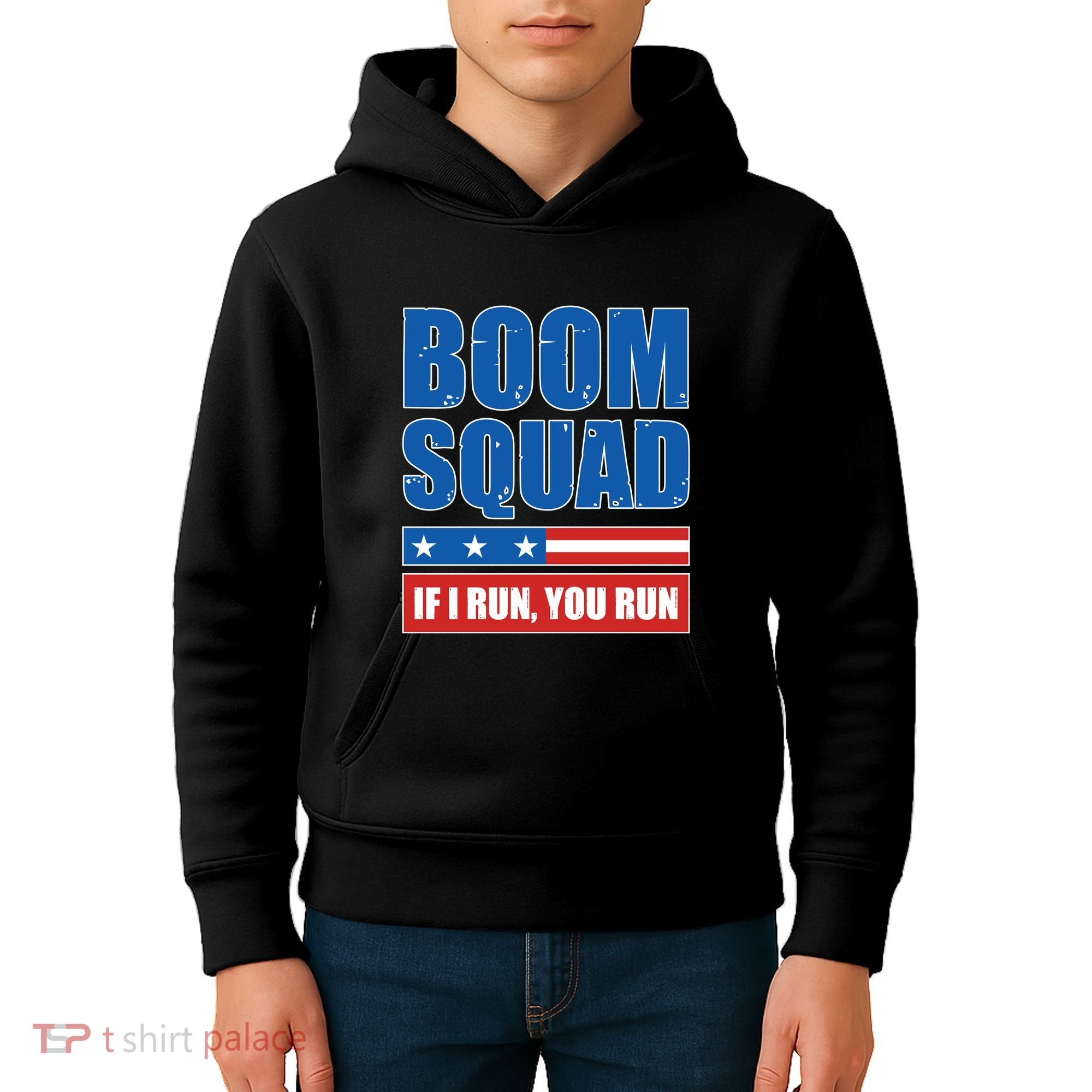 Boom Squad Fireworks Director 4th Of July Kids Hoodie