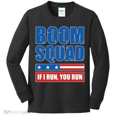 Boom Squad Fireworks Director 4th Of July Kids Long Sleeve Shirt