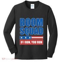 Boom Squad Fireworks Director 4th Of July Kids Long Sleeve Shirt thumb 0