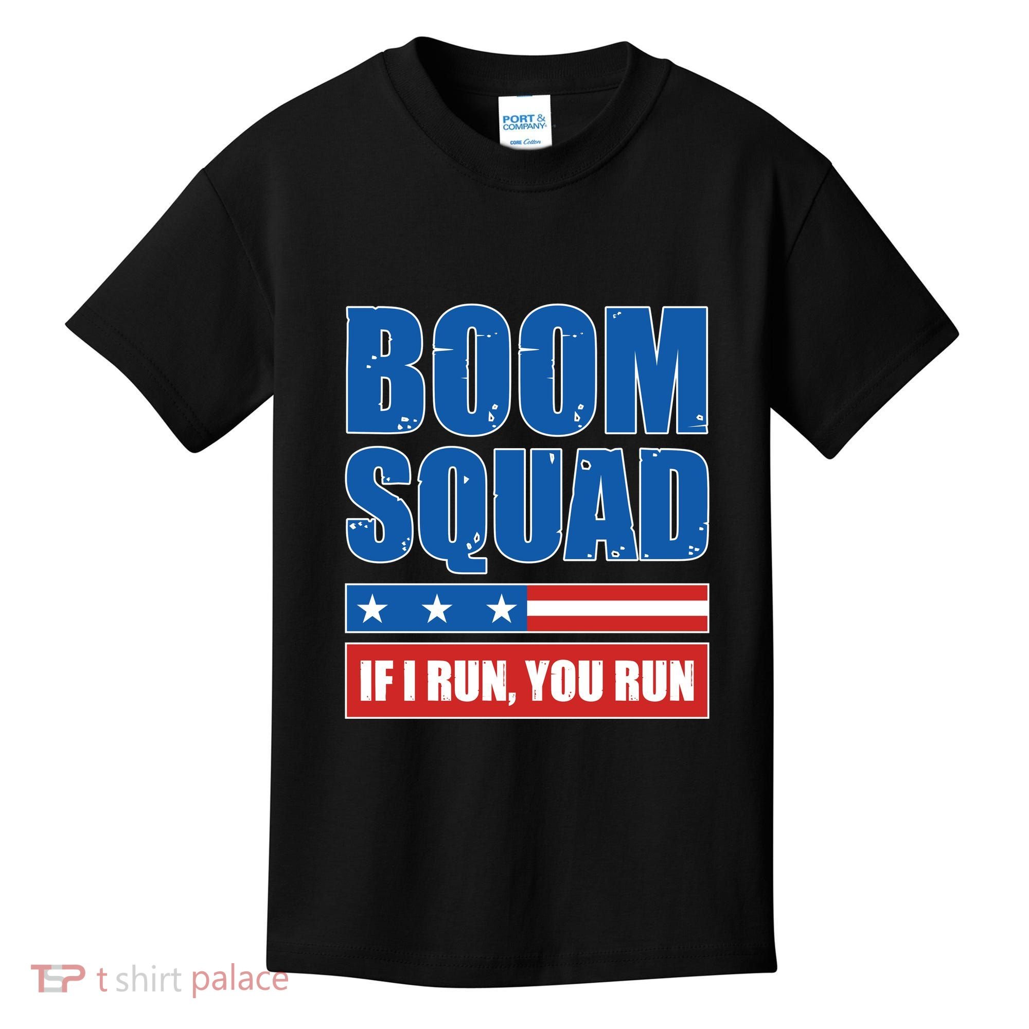 Boom Squad Fireworks Director 4th Of July Kids T-Shirt