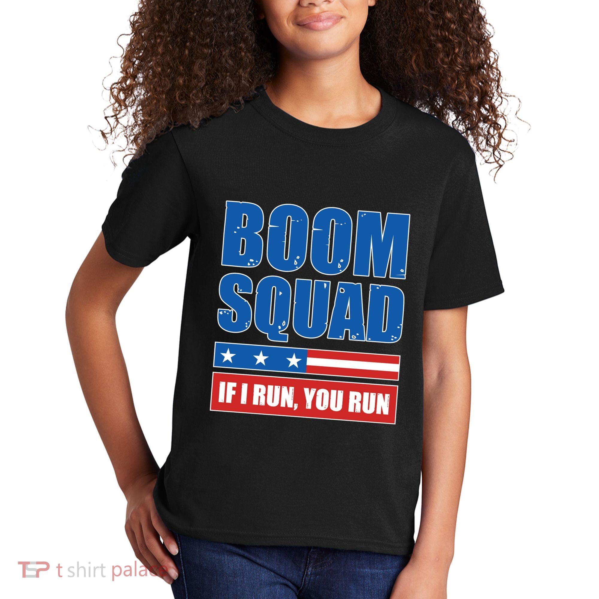 Boom Squad Fireworks Director 4th Of July Kids T-Shirt