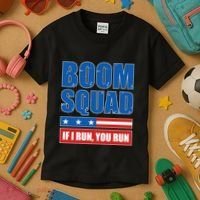 Boom Squad Fireworks Director 4th Of July Kids T-Shirt thumb 3