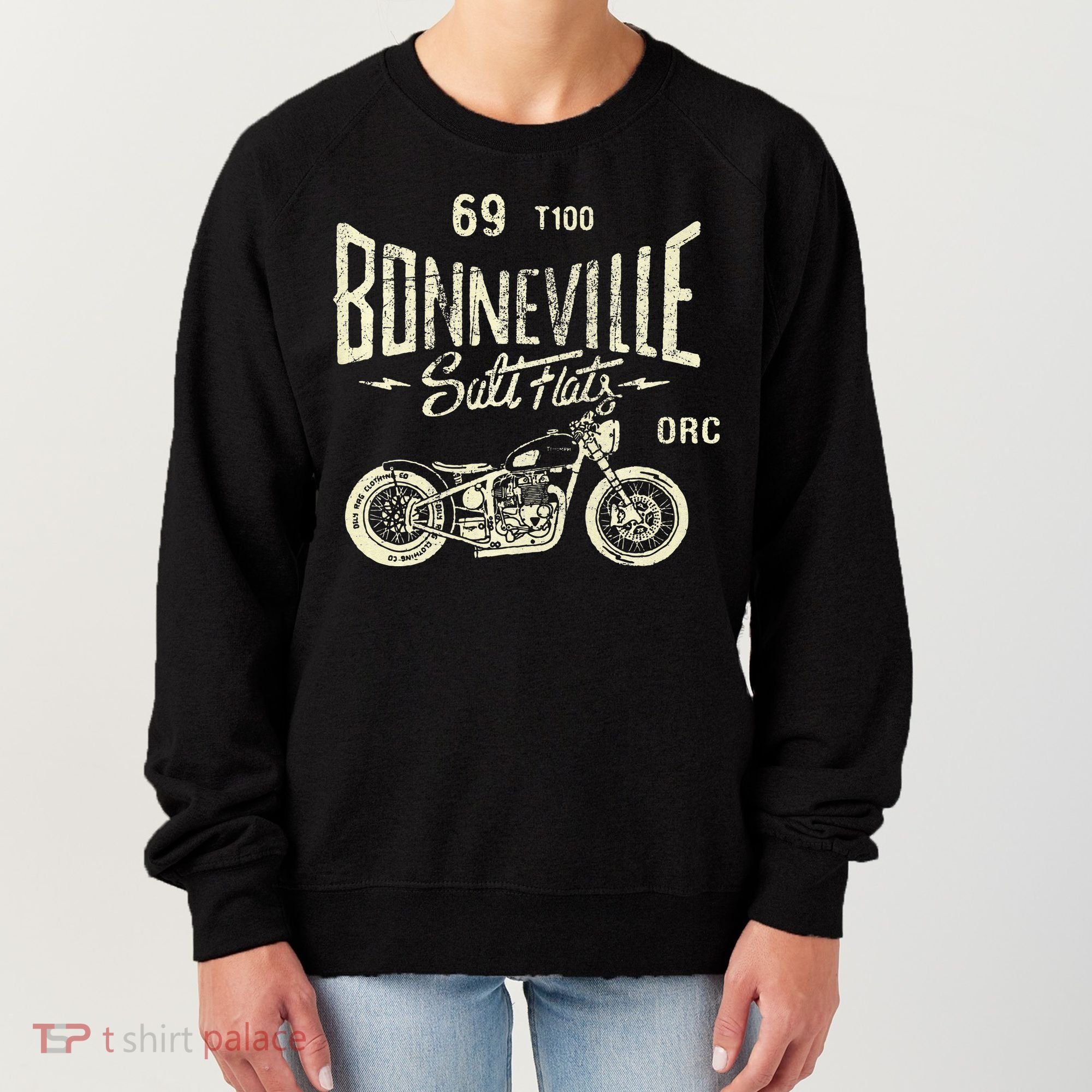 Bonneville Salt Flats Motorcycle Racing Gift Women's Sweatshirt