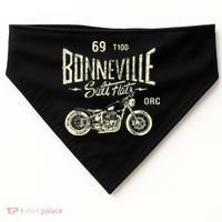 Bonneville Salt Flats Motorcycle Racing Gift USA-Made Doggie Bandana thumb 0