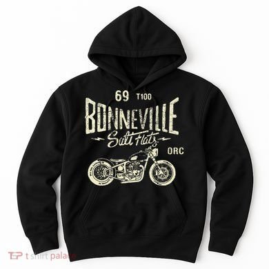 Bonneville Salt Flats Motorcycle Racing Gift Hoodie