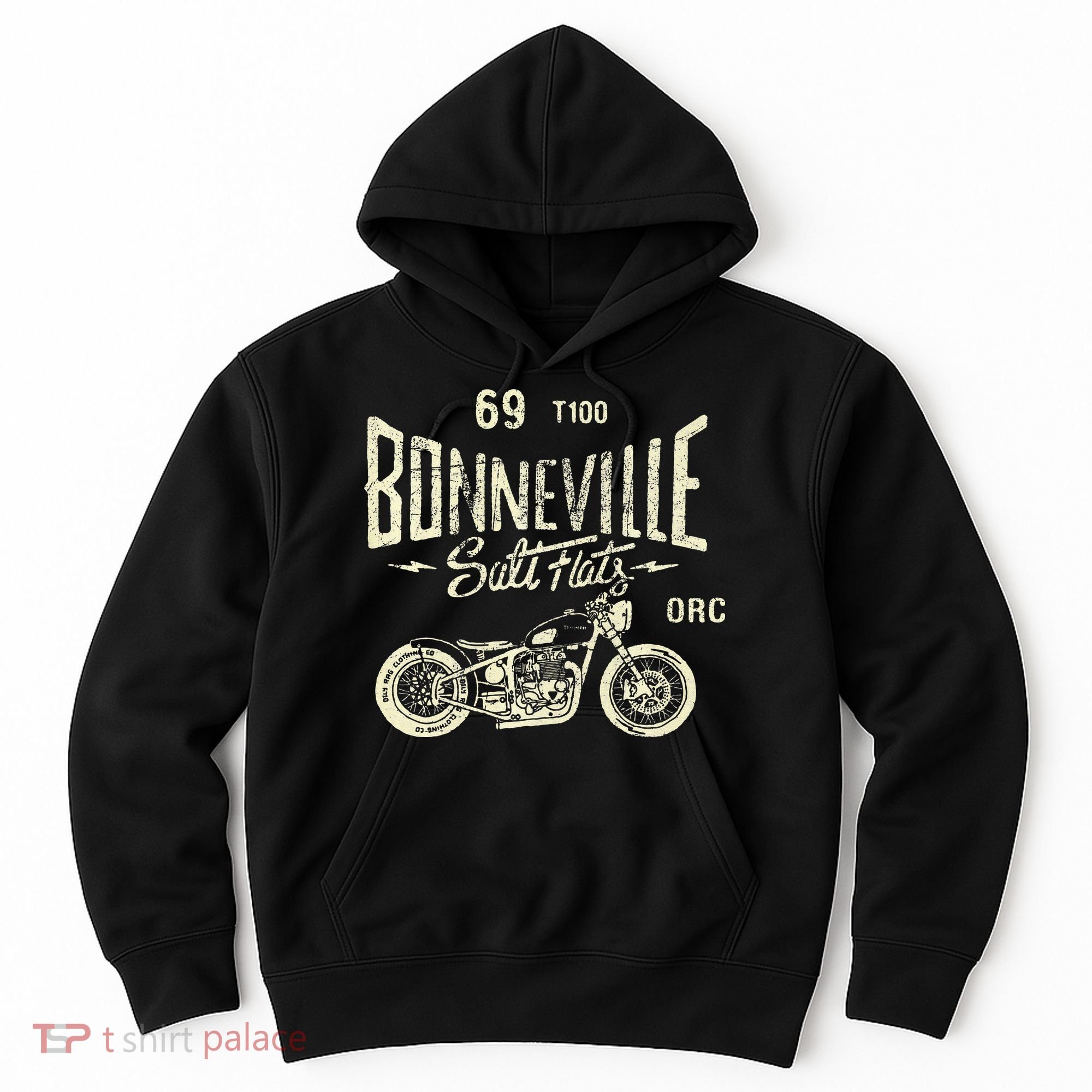 Bonneville Salt Flats Motorcycle Racing Gift Hoodie