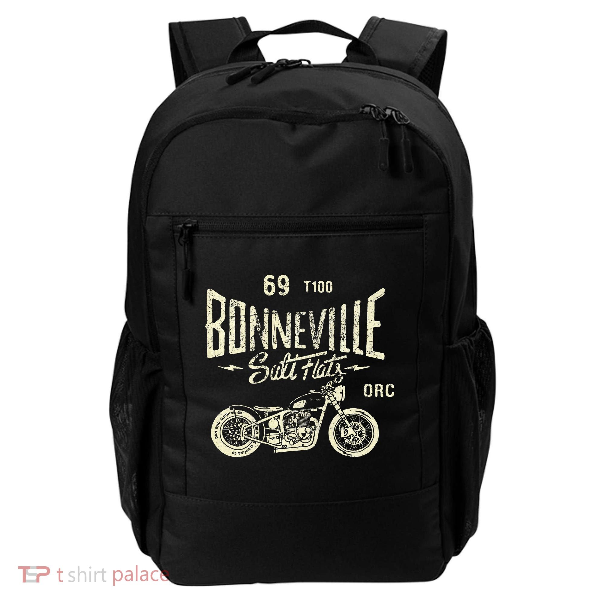 Bonneville Salt Flats Motorcycle Racing Gift Backpack