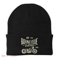 Bonneville Salt Flats Motorcycle Racing Gift Beanie thumb 0