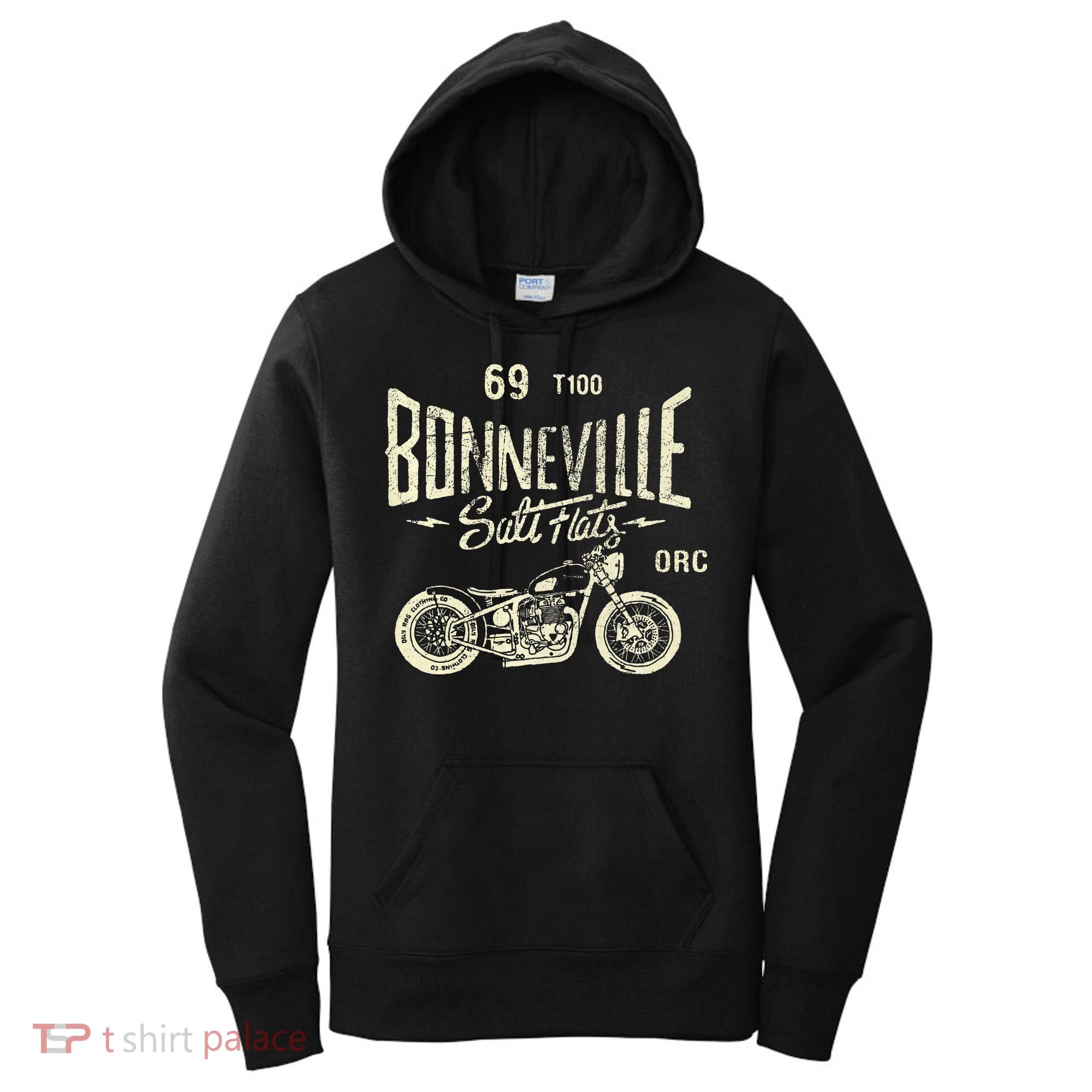 Bonneville Salt Flats Motorcycle Racing Gift Women's Hoodie