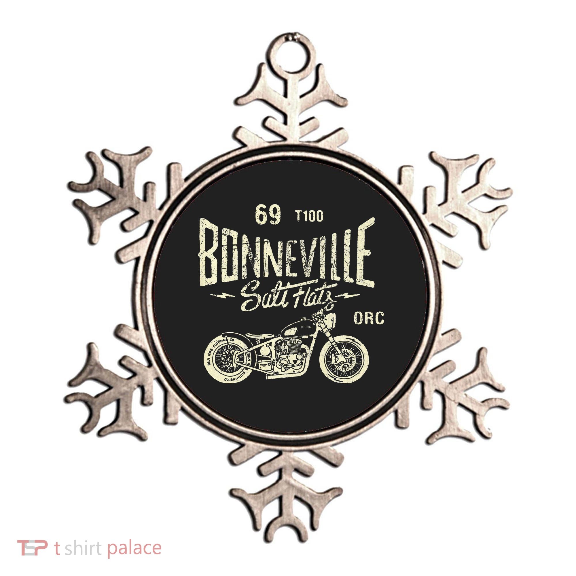 Bonneville Salt Flats Motorcycle Racing Gift Ornament
