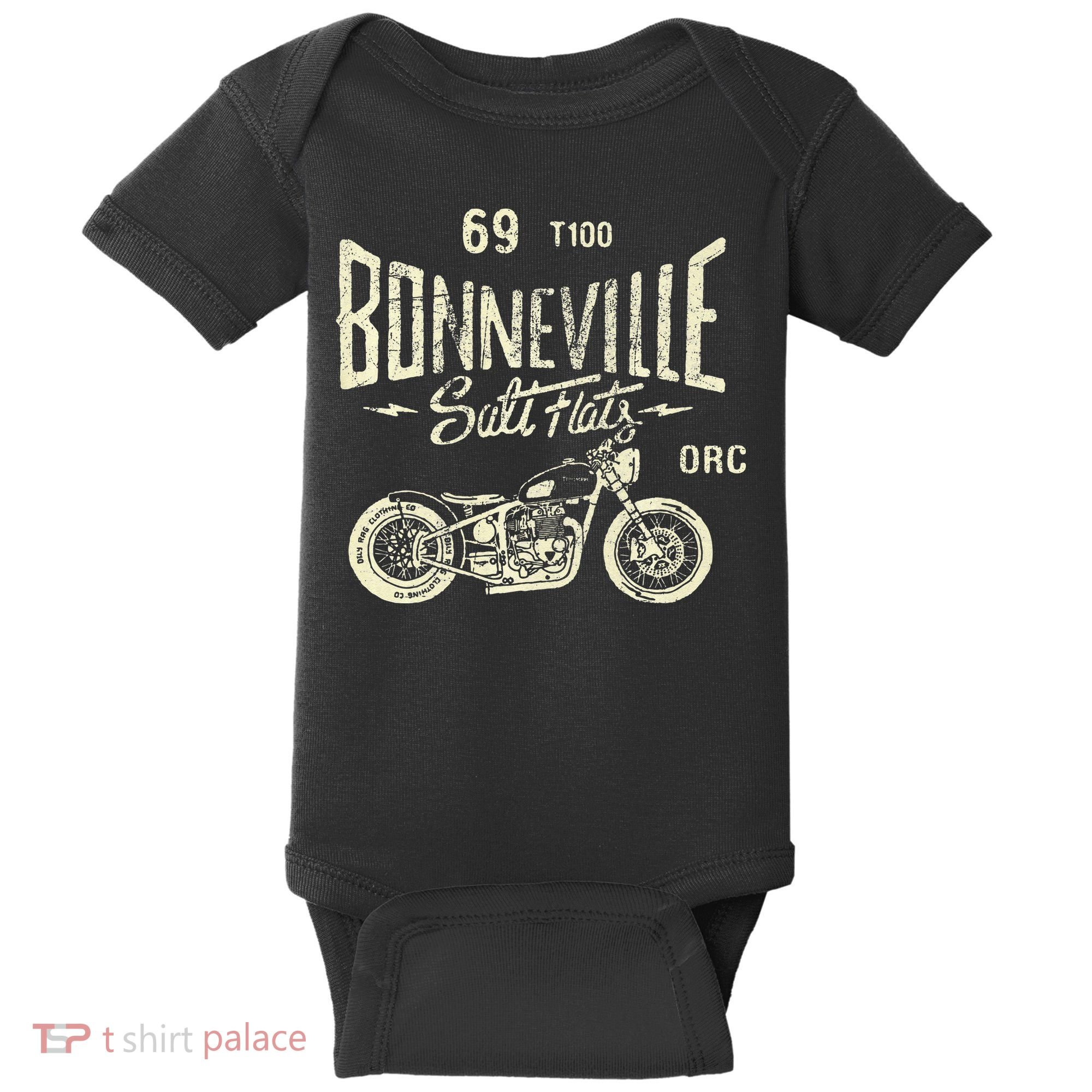 Bonneville Salt Flats Motorcycle Racing Gift Baby Bodysuit
