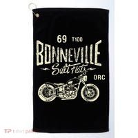 Bonneville Salt Flats Motorcycle Racing Gift Golf Towel thumb 0