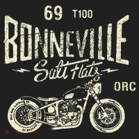 Bonneville Salt Flats Motorcycle Racing Gift Golf Towel thumb 3