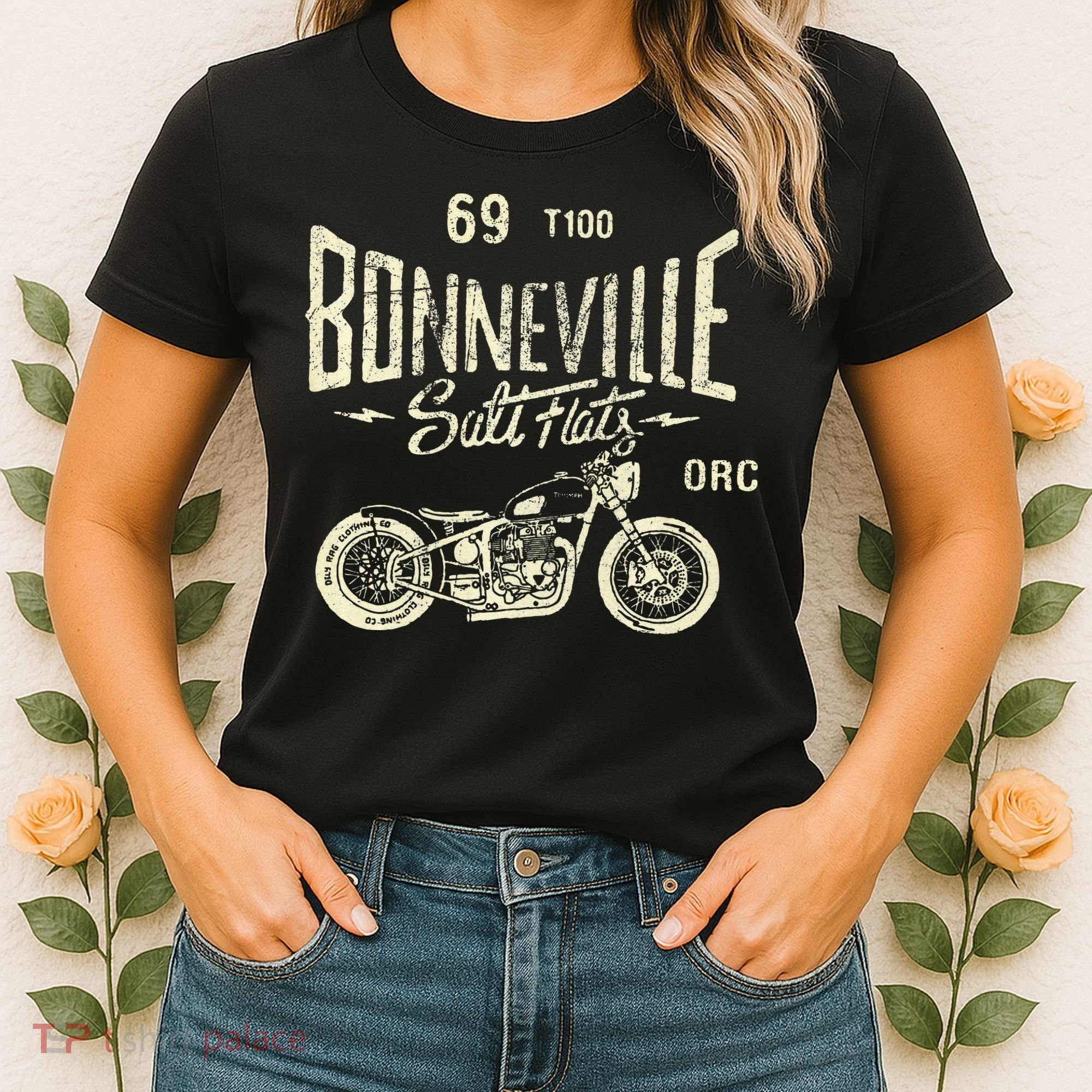 Bonneville Salt Flats Motorcycle Racing Gift Women's T-Shirt