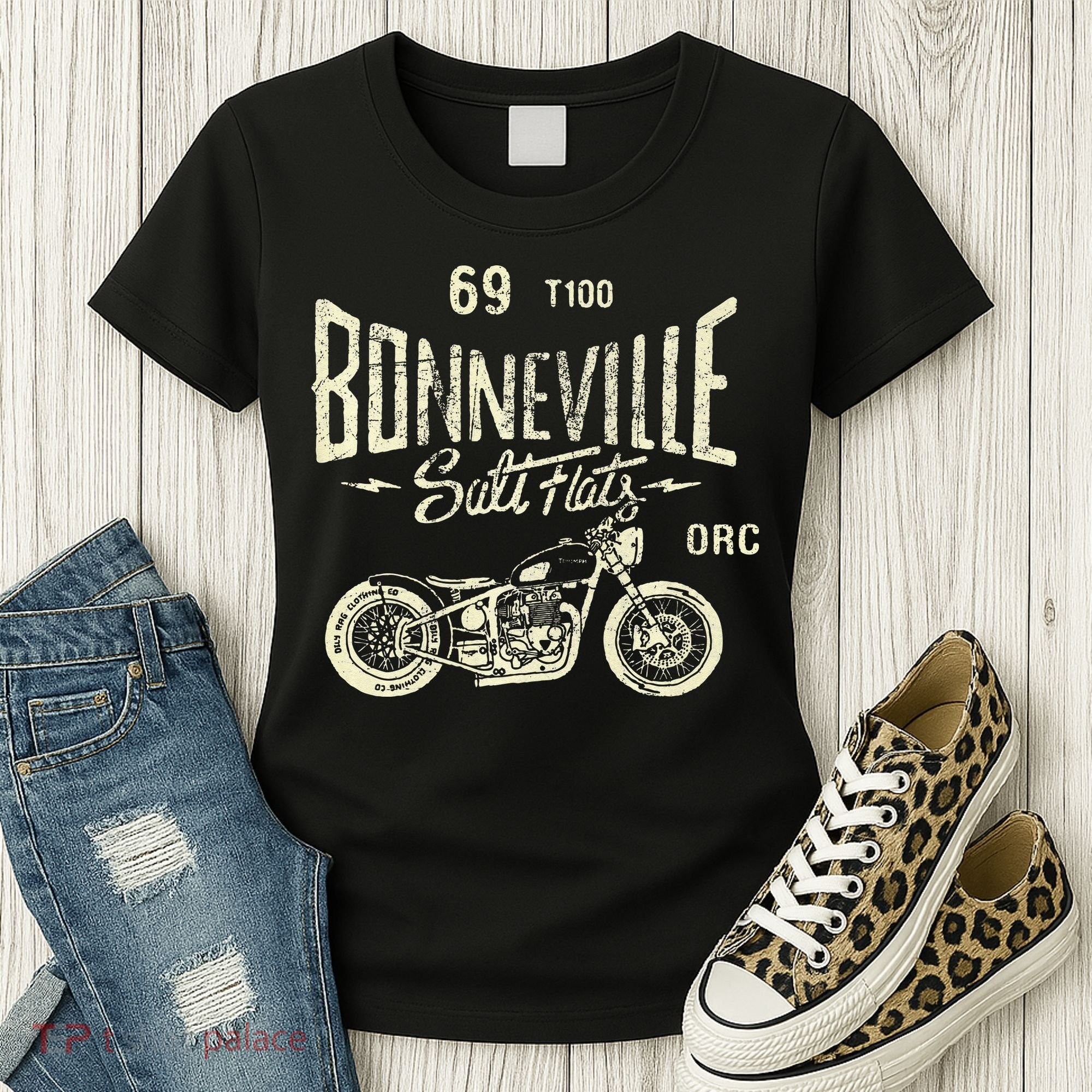 Bonneville Salt Flats Motorcycle Racing Gift Women's T-Shirt