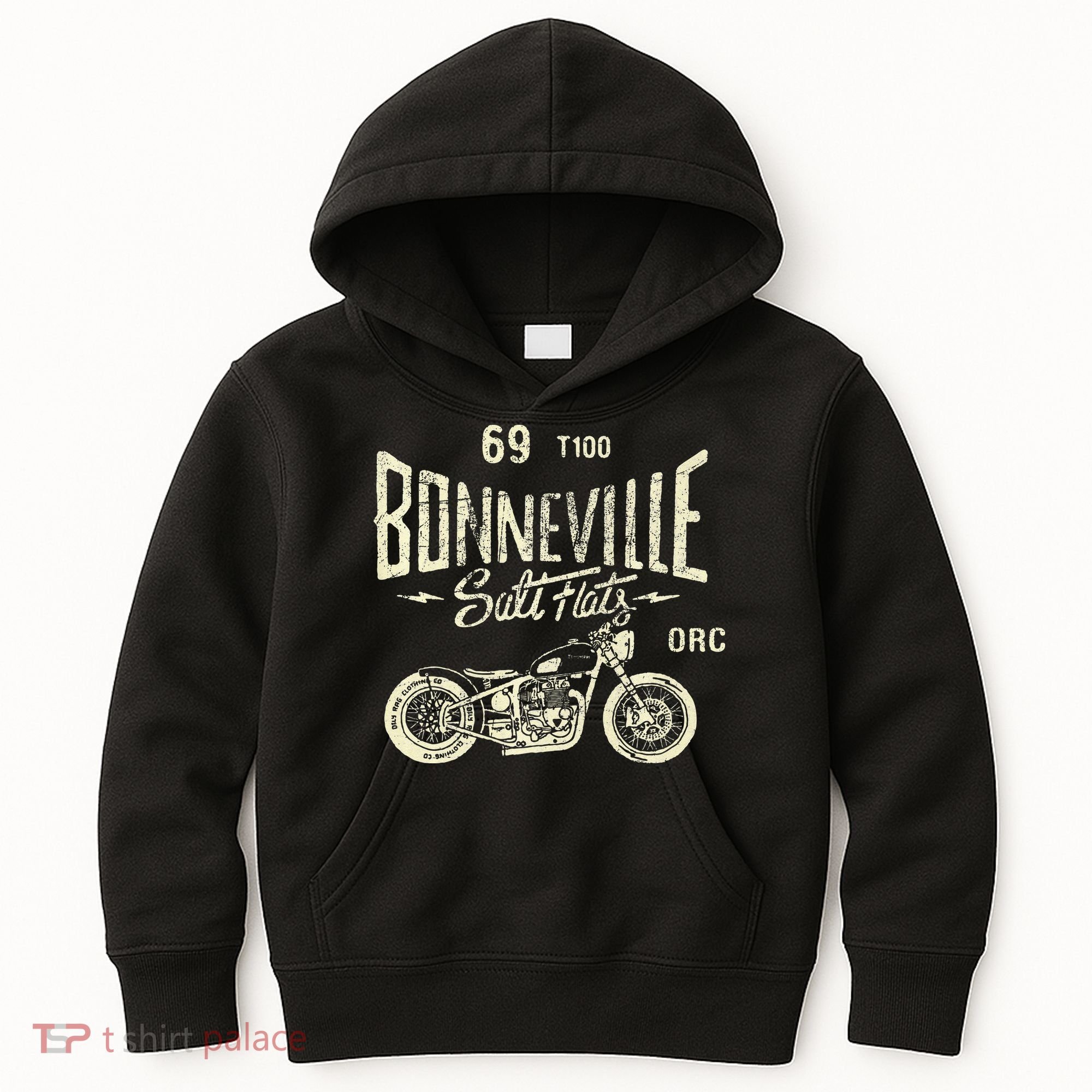 Bonneville Salt Flats Motorcycle Racing Gift Kids Hoodie