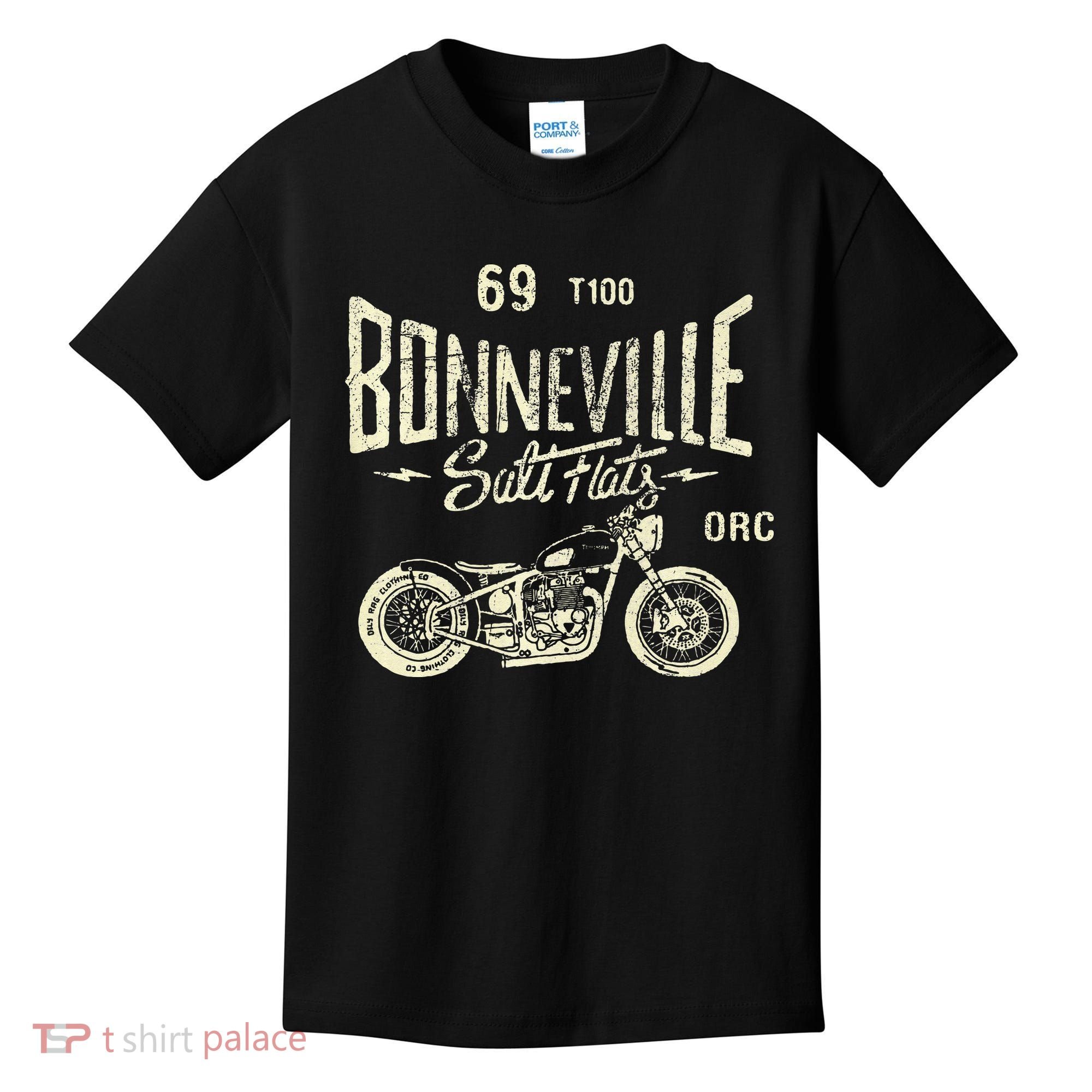 Bonneville Salt Flats Motorcycle Racing Gift Kids T-Shirt