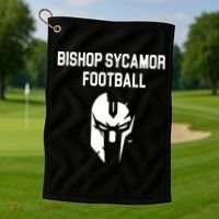 Bishop Sycamore Football Spartan Golf Towel thumb 1