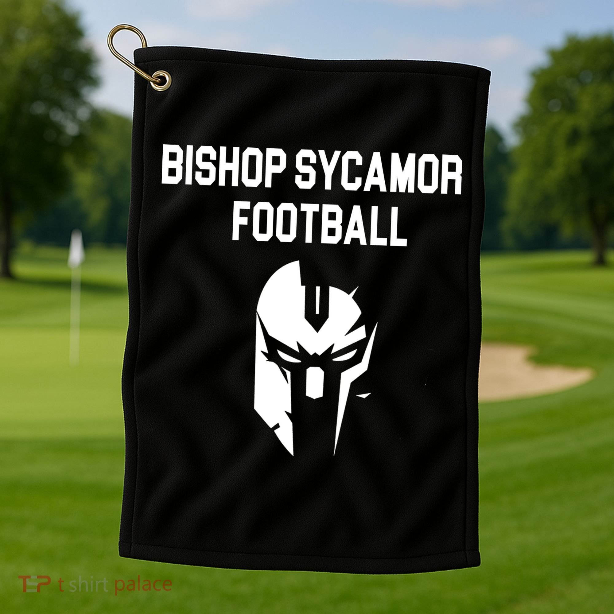 Bishop Sycamore Football Spartan Golf Towel