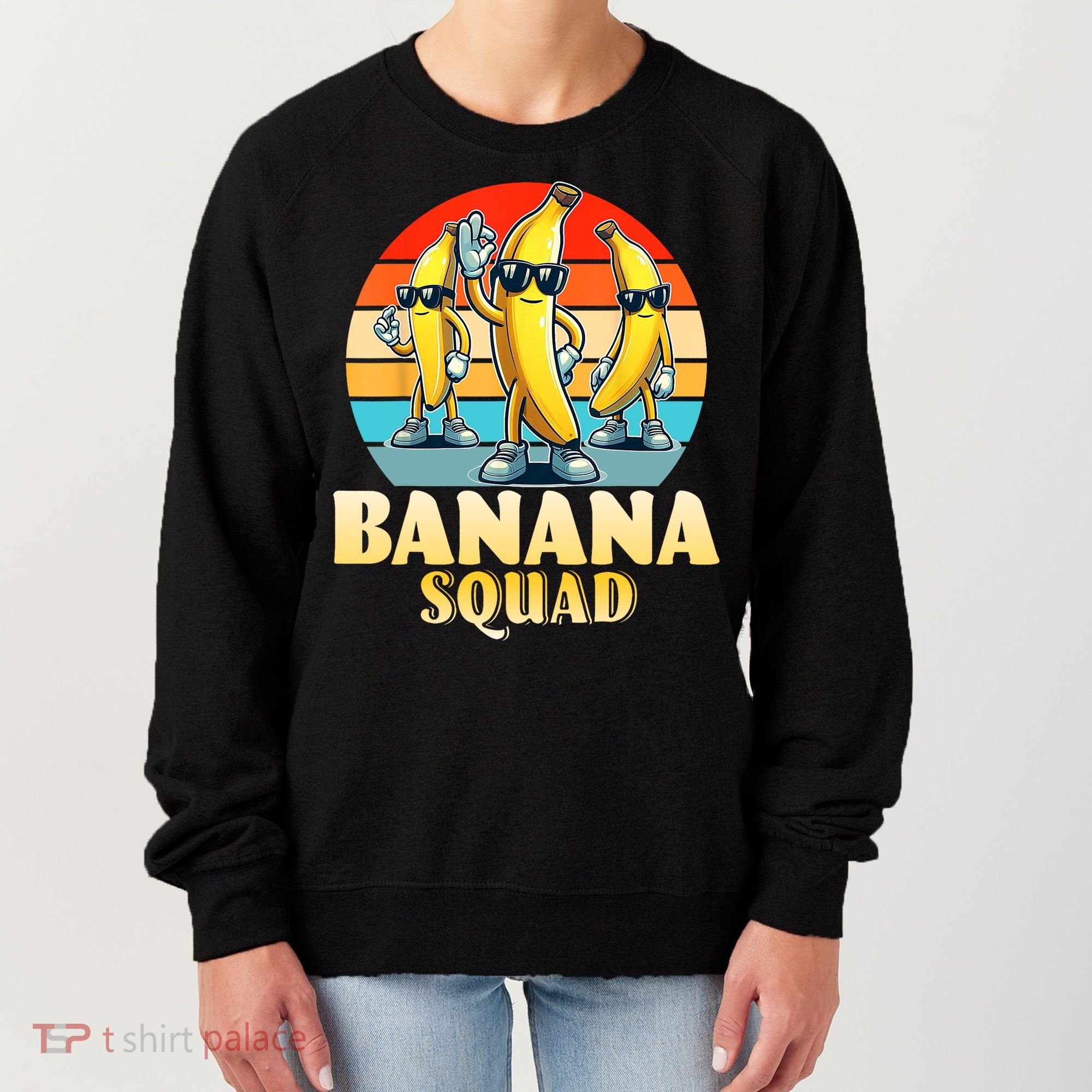 Banana Squad Funny Yellow Banana Lover Fruit Women's Sweatshirt