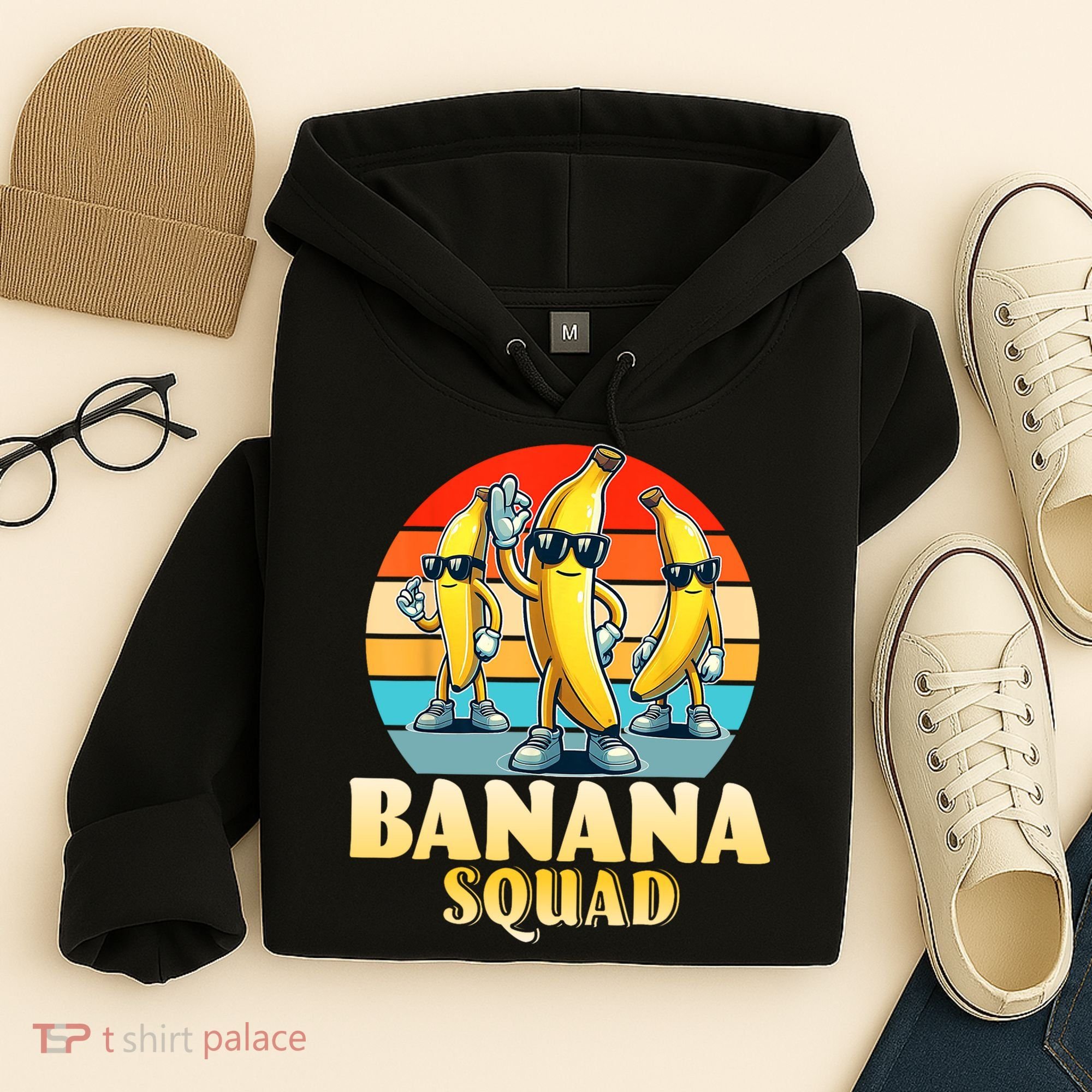Banana Squad Funny Yellow Banana Lover Fruit Hoodie