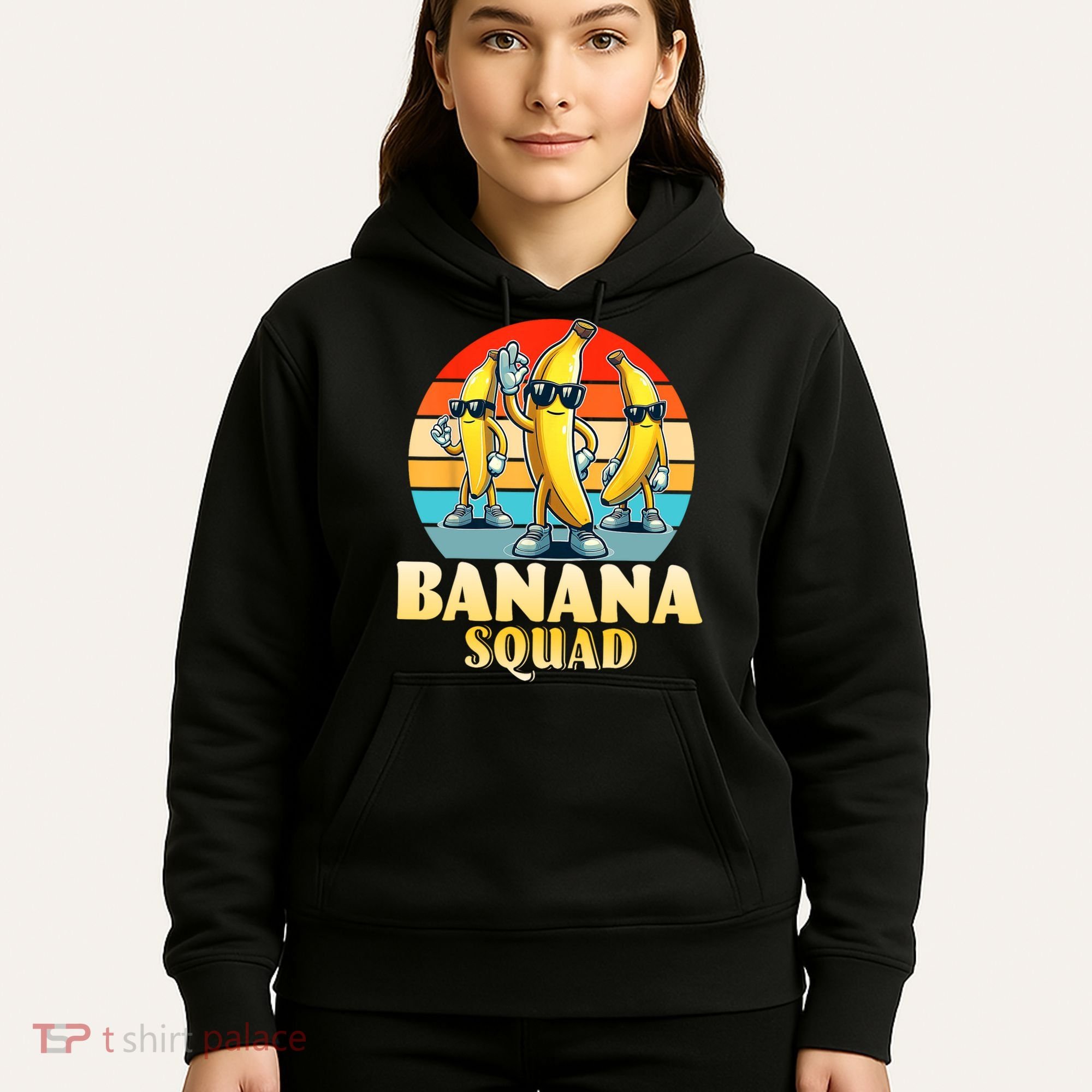 Banana Squad Funny Yellow Banana Lover Fruit Hoodie