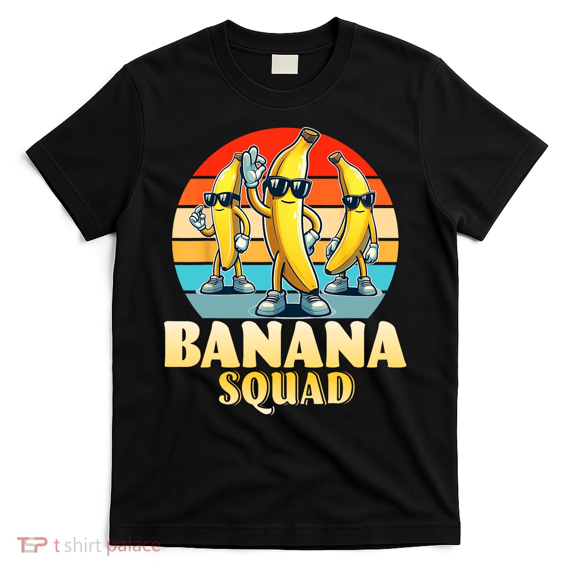 Banana Squad Funny Yellow Banana Lover Fruit T-Shirt