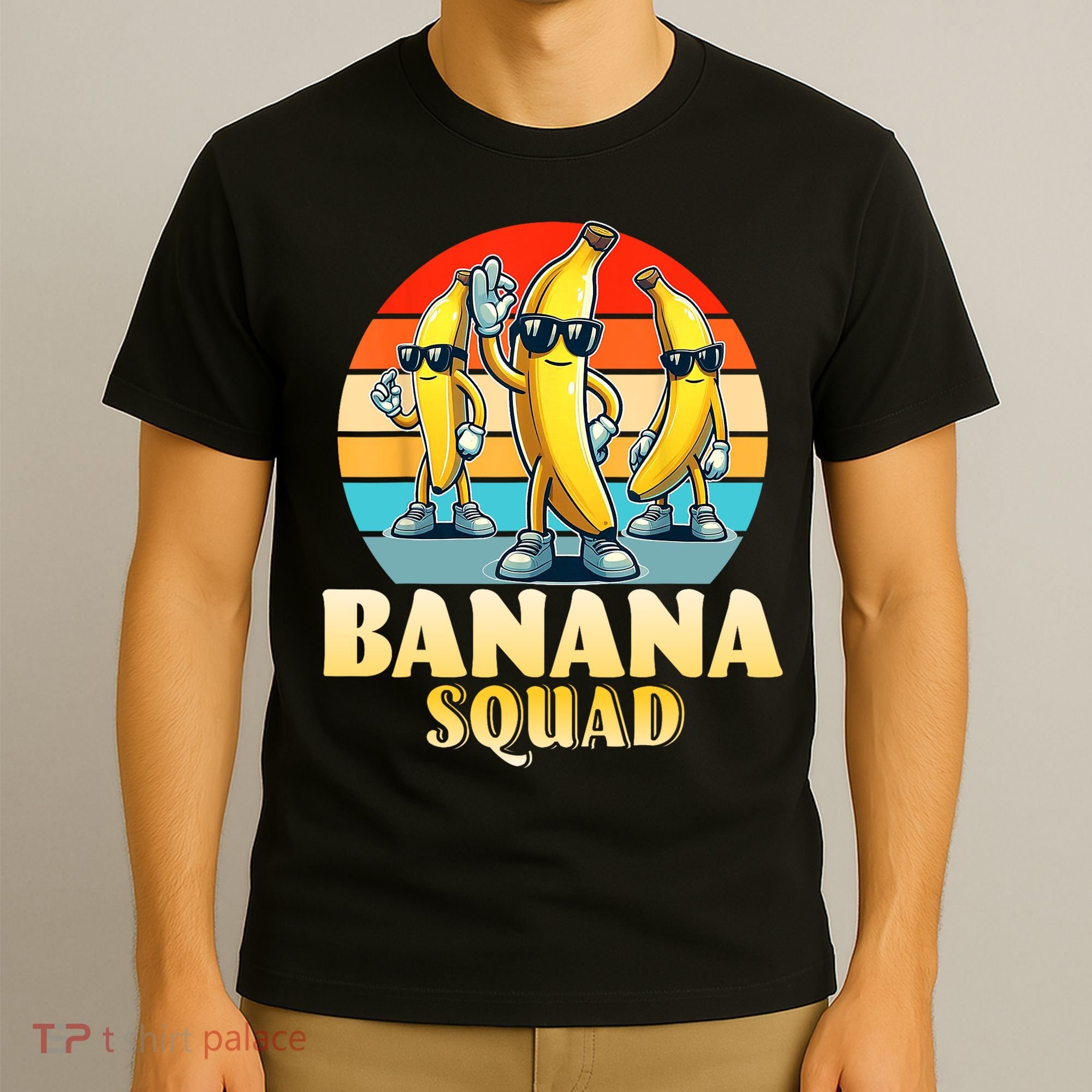 Banana Squad Funny Yellow Banana Lover Fruit T-Shirt