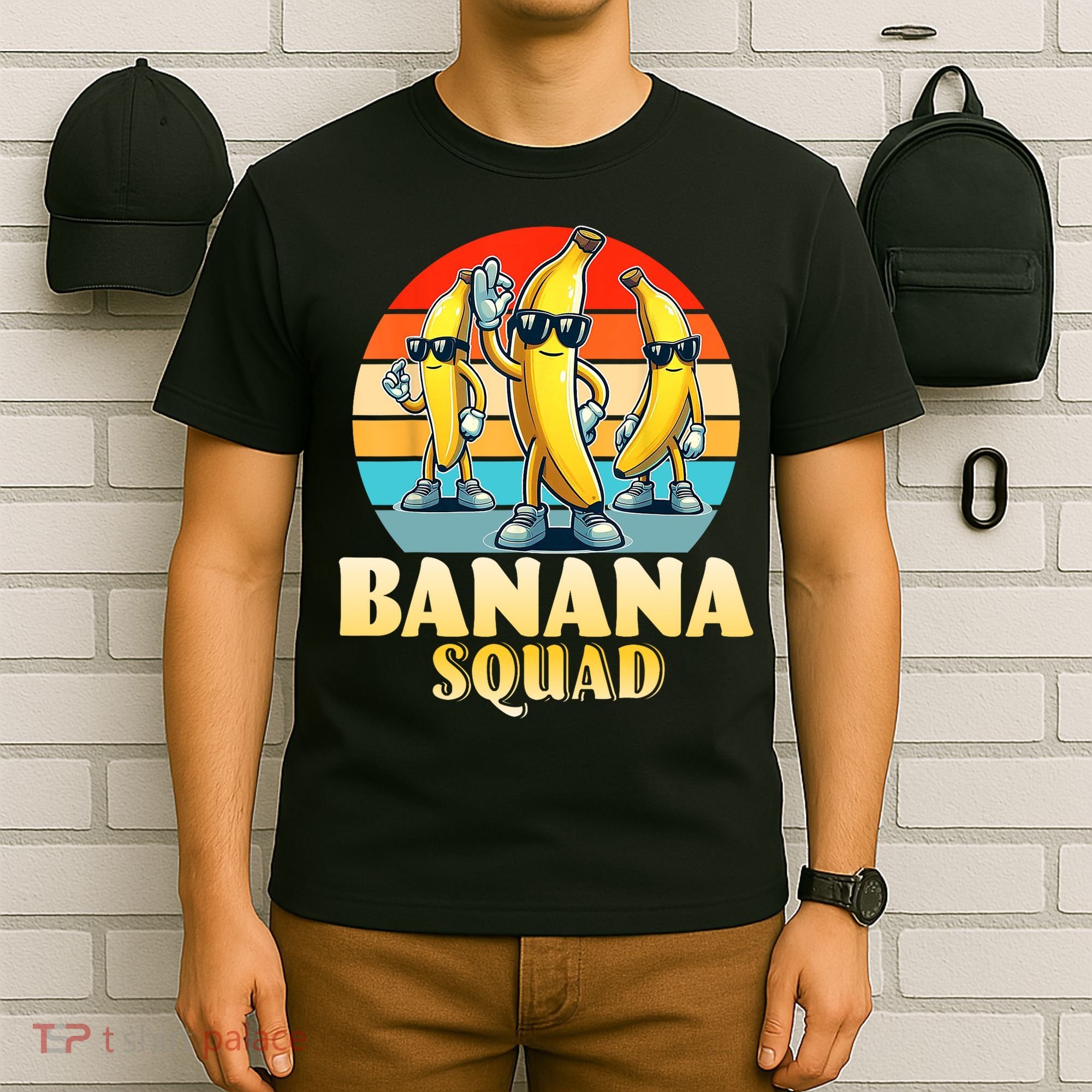 Banana Squad Funny Yellow Banana Lover Fruit T-Shirt